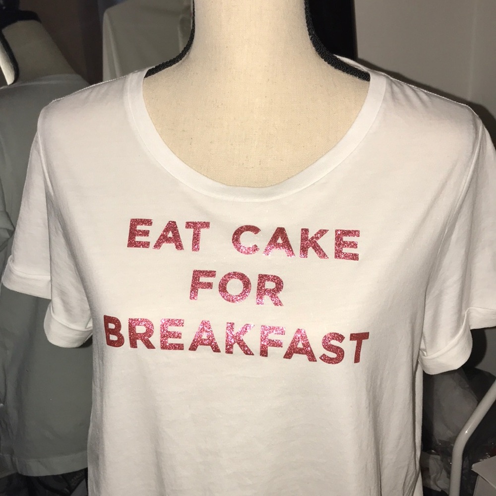 Kate Spade “eat cake for breakfast” oversized tee
